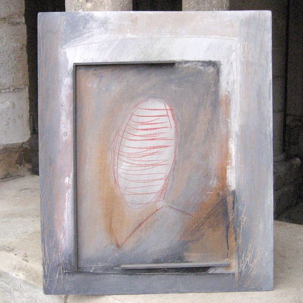 LE GUERRIER INCONNU (1997)
75 x 63
acrylique sur contreplaqué
Série des "Samouraïs"

"Le guerrier meurt jeune.
L'artiste doit vivre plus longtemps
pour achever son œuvre"